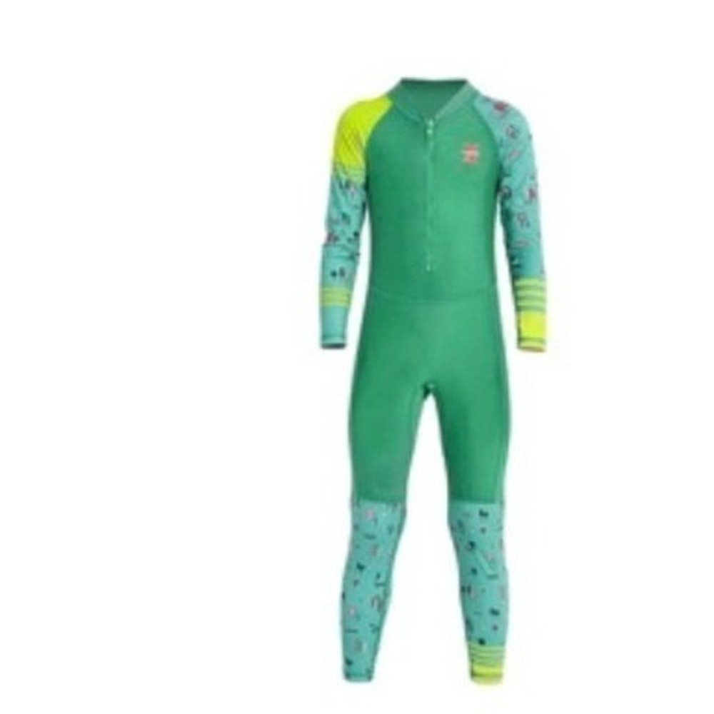 XL Kids Wetsuit 6 Years Green Blue New Full Body Rash Guard Swimsuit‎